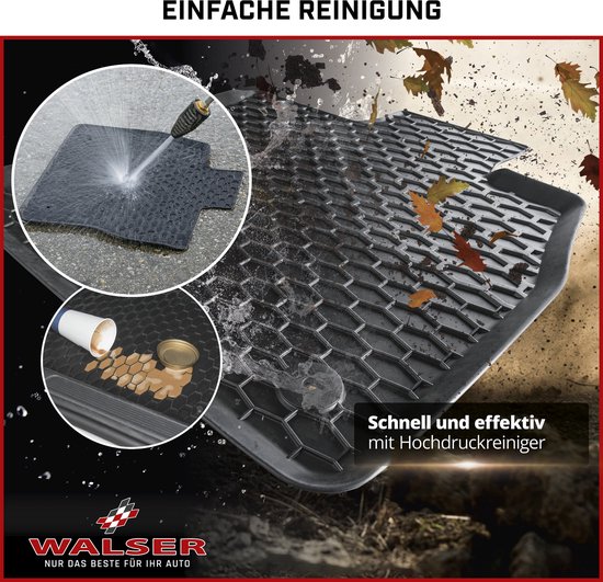 Tapis de sol en caoutchouc DirtGuard sur mesure pour Suzuki Swift III 2005-2017, Swift IV 2010-2017, SX4 2006-aujourd'hui, Fiat Sedici 2006-2014