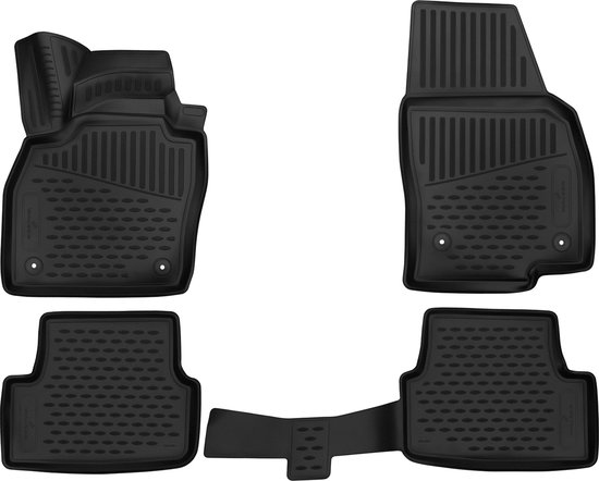 TEXER Tappetini In Gomma Per Seat Ibiza V KJ (2017+) – Set 4 Pezzi, Nero, Antiscivolo, Fissaggio Originale, Made In EU - 3