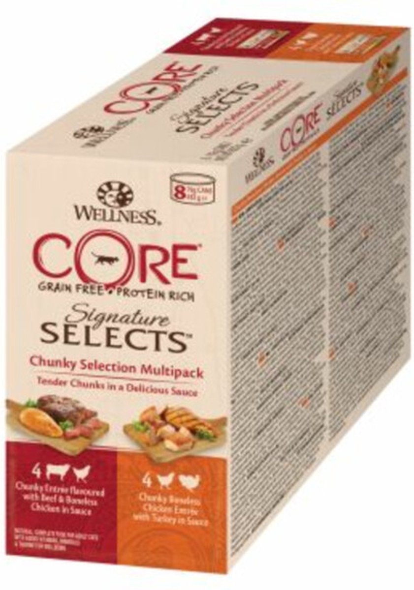 Wellness Core Wellness Core Kattenvoer Signature Selects Chunky 8-pack 8 x 79 gr