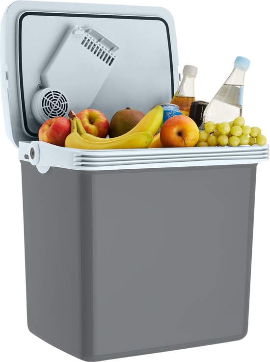 tectake® Elektrische Koelbox met 25L - Koel- en Warmfunctie - Stille Elektrische Koelbox voor Auto of Stopcontact - Minikoelkast voor Camping, Drankjes - Thermobox met Elektriciteit, ECO-modus van TecTake — afbeelding 2