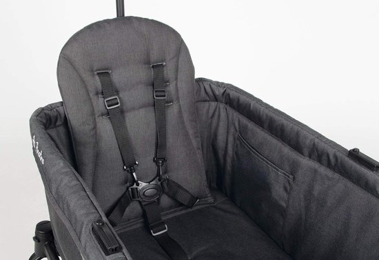 Opvouwbare bolderkar met afneembare wielen - voor kindertransport - kantelhulp - metaal en stof - Cruiser. Bolderkar — afbeelding 5
