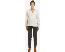 Naadloze zwangerschapsjeans met band grijs