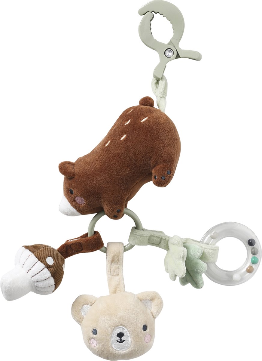 Cube en Tissu Activités sensorielles Animaux marins 13cm Coton bio Naturel Tikir