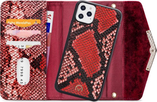 Mobilize - Coque iPhone 12 Pro Max - Pochette Velours Tuyaux Rouge