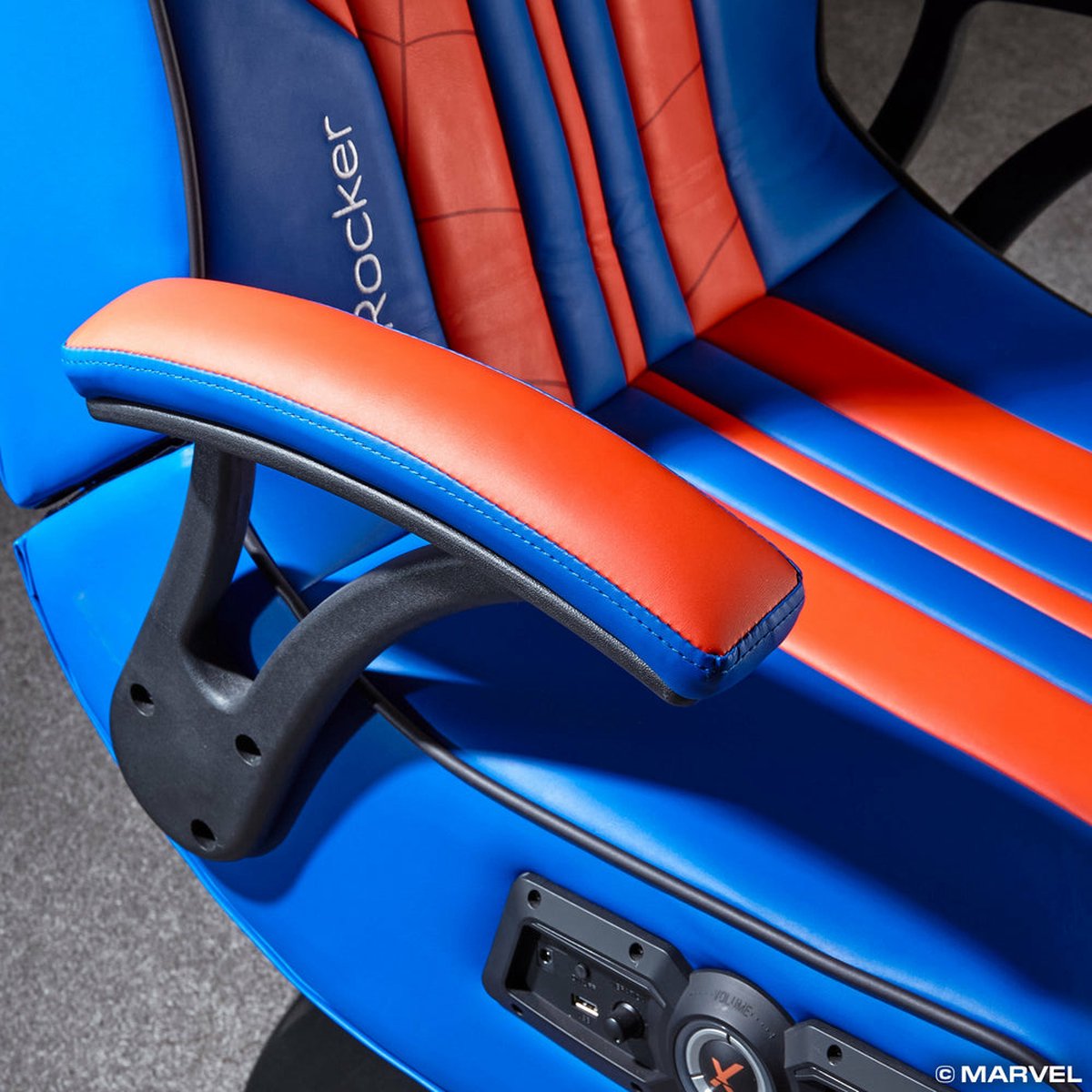 X-Rocker Gamingstoel Spider-Man 2.1 Audio Blauw - afbeelding 3