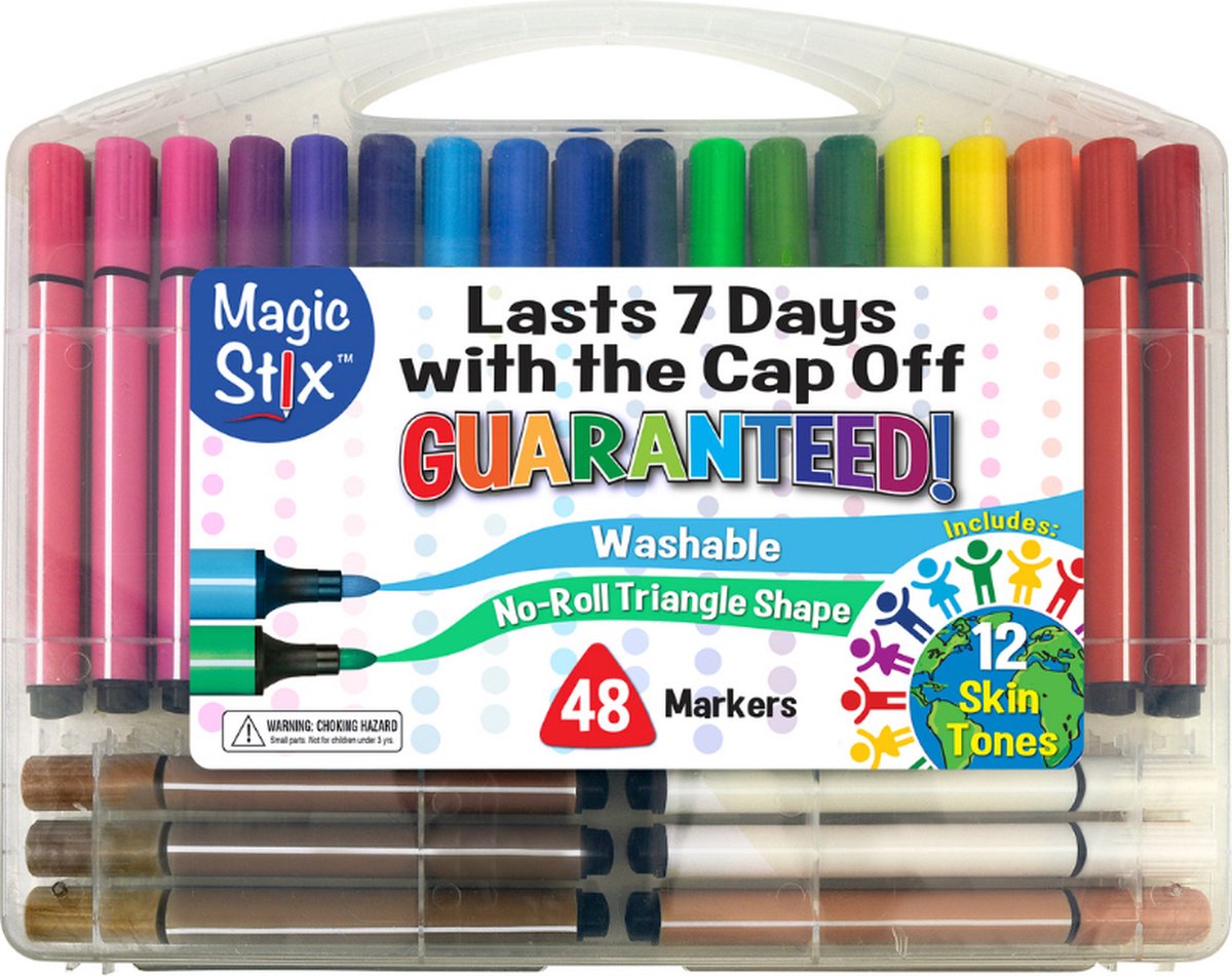 The Pencil Grip - Magic Stix markeerstift - 48 stuk(s) - Meerkleurig - TPG-390
