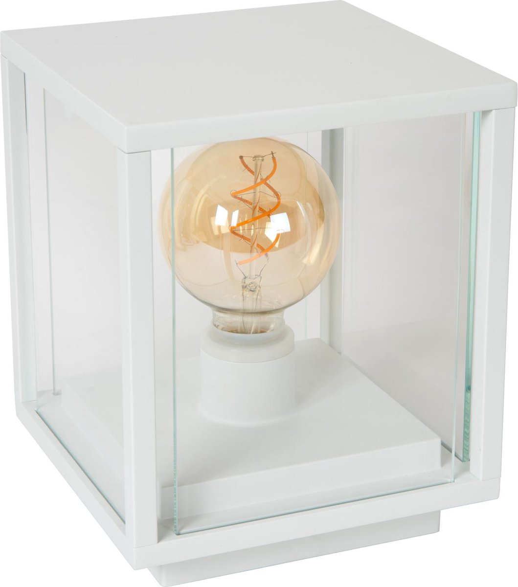 Lucide Claire - Sokkellamp - 1xE27 - IP54 - Wit