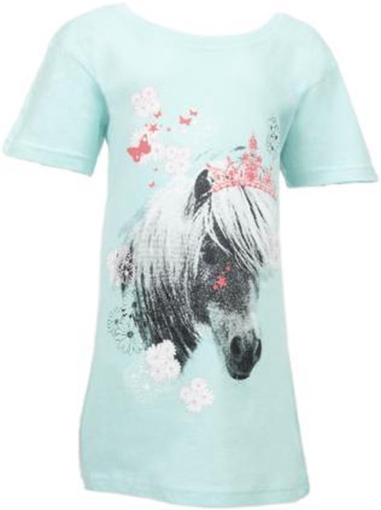 Anouk Michaela Paarden Bigshirt Mint maat 98