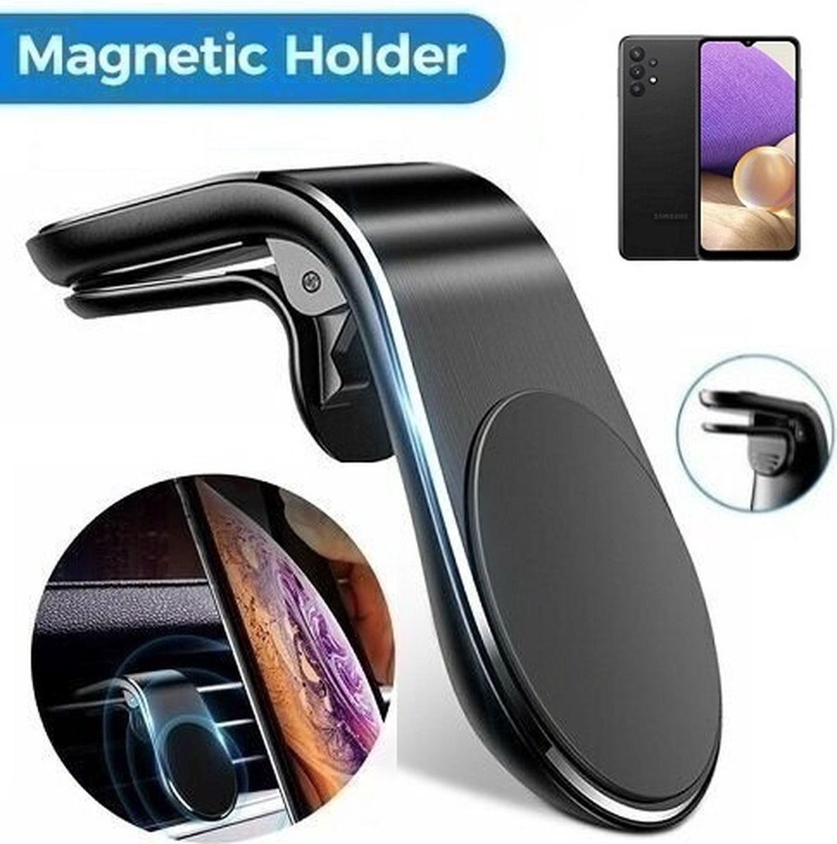 Samsung Galaxy A32 5G Magnetische Telefoonhouder Auto