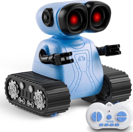 Robot Robot RC Programmable avec Télécommande - Jouets Interactif avec Yeux LED et