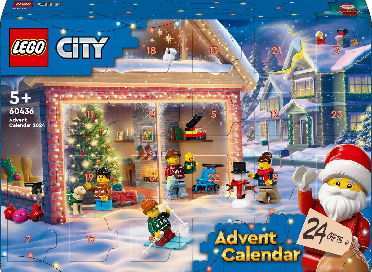 LEGO City - Adventkalender 2024 constructiespeelgoed 60436