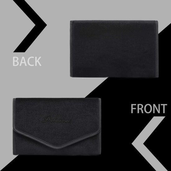 AfitLulu Ringbox, mini-ringendoos, voor reizen, ringopslag, PU-leer, ringdoosje met 4 ringen, sieradenkistje ringen, draagbaar, voor reizen, zakenreizen (wit