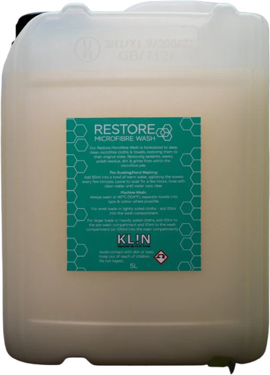 CARBON COLLECTIVE - RESTORE - Lingette nettoyante en microfibre - APPROUVÉ KL!N - 5000 ml