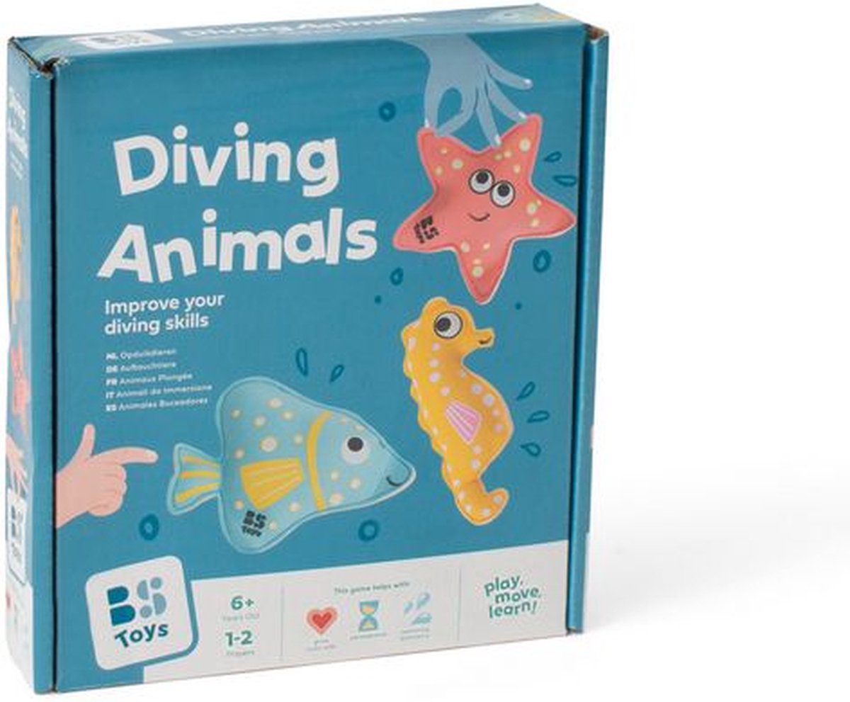 BS Toys Opduikdieren Zwembad - Opduik Speelgoed vanaf 5 Jaar - Water Spel - Bad Speelgoed - Neopreen Diertjes - 3 Stuks — afbeelding 7