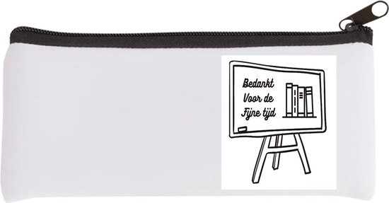 Foto: Akyol bedankt voor de fijne tijd etui juf meester afscheid school 20 bij 9 cm