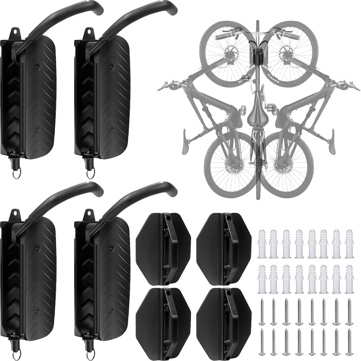Fiets Wandhouder Met Draaibare Beugel Voor Verschillende Fietstypes Tot 30 kg