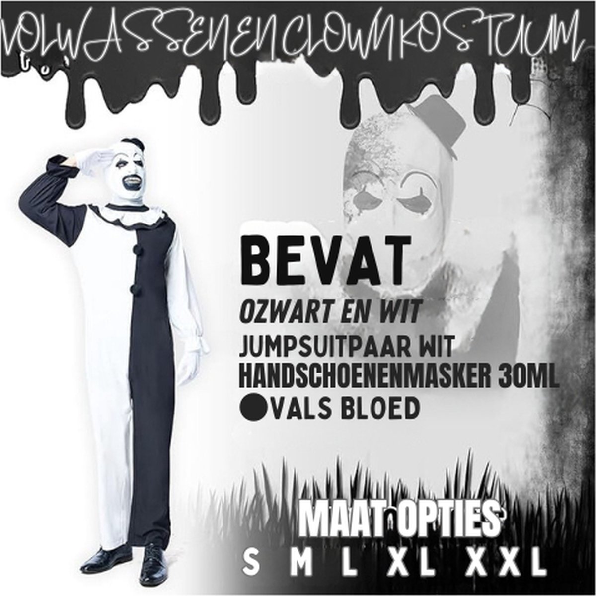Art Le Clown Costume Costume De Cosplay Du Film Terrifier 2, Costume Du Clown, Combinaison, Masque, Uniforme D'Halloween, Carnaval Trempé Costume Halloween Clown Tueur Art Le Clown Costume Costume De Cosplay Du Film Terrifier 2, Costume Du Clown, Combinaison, Masque, Uniforme D'Halloween, Carnaval Trempé Costume Halloween Clown Tueur