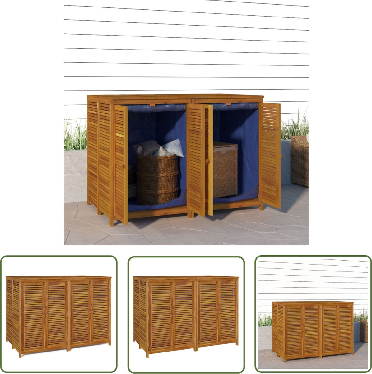 vidaXL - Tuinbox - 140x87x104 - cm - massief - acaciahout
