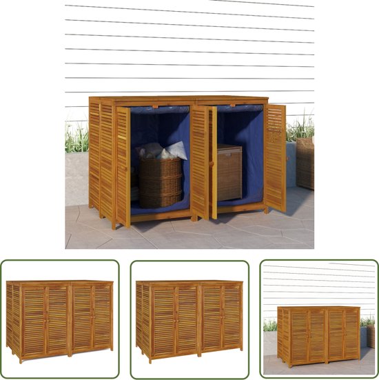 vidaXL Tuinbox 75x75x58 cm massief acaciahout tuinki