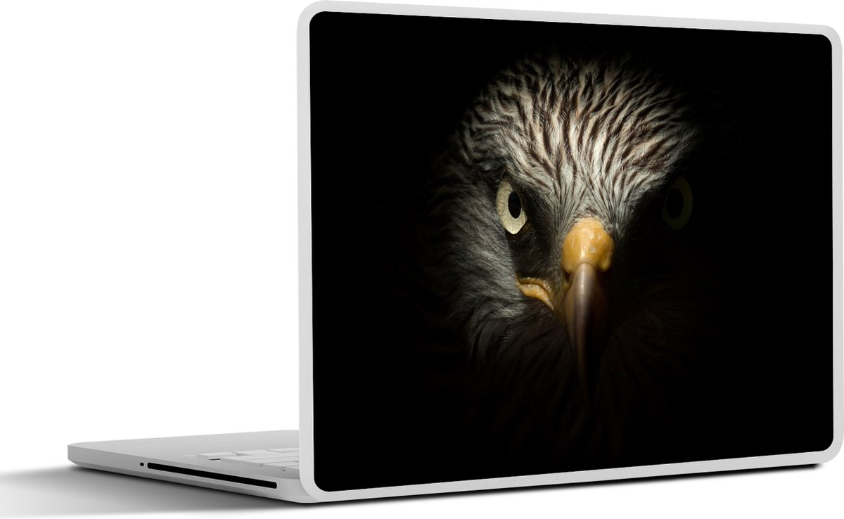 Laptop sticker - 13.3 inch - Vogel - Adelaar - Roofvogels - Oog - Snavel - Licht - 31x22,5cm - Laptopstickers - Laptop skin - Cover
