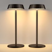 Lampe de table de chevet - Lampe pour table de chevet Tactile sans fil 3 couleurs Lampes de table rechargeables portables à intensité variable pour chambre et salon 2 pièces Lampe de table LED