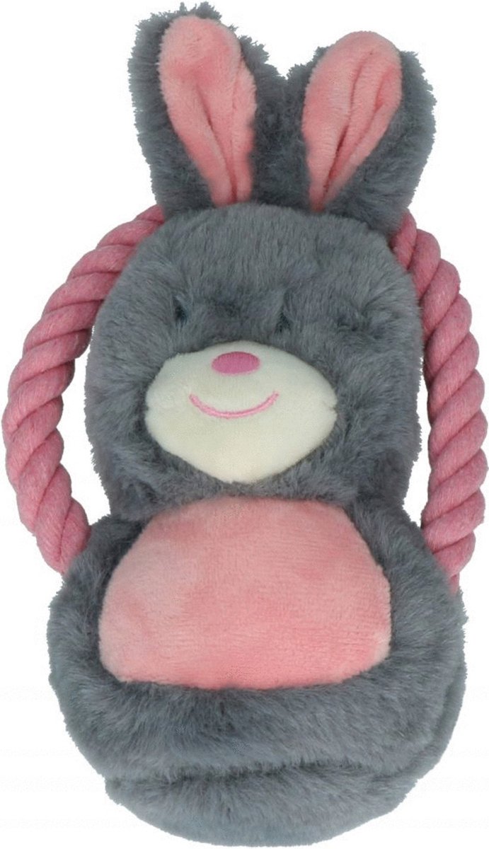Bunny Puppy Ropey Swing – Hondenknuffel – Kalmerend – Grijs – 9 x 18 x 6,5 cm thumbnail 2
