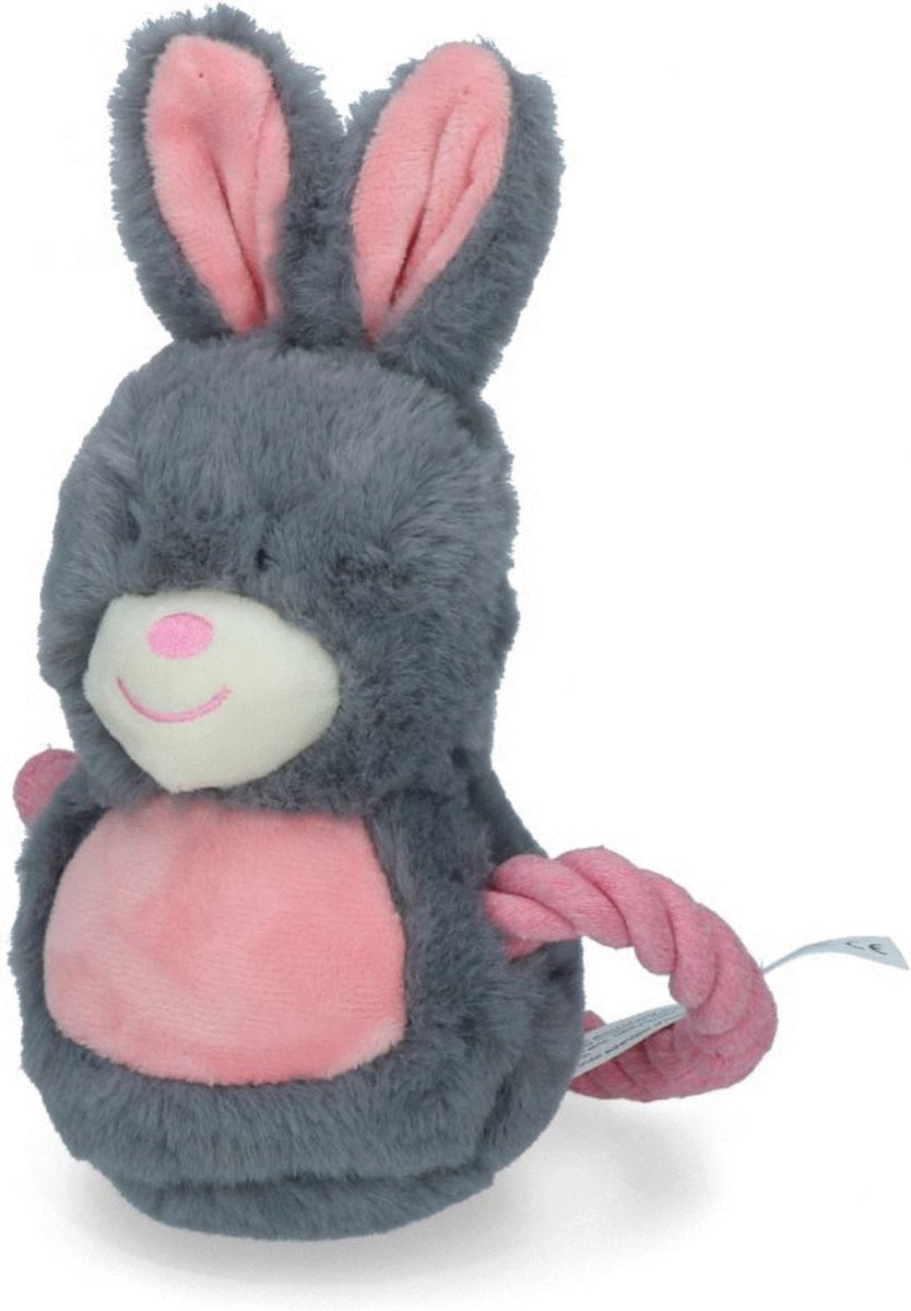 Bunny Puppy Ropey Swing – Hondenknuffel – Kalmerend – Grijs – 9 x 18 x 6,5 cm thumbnail 3