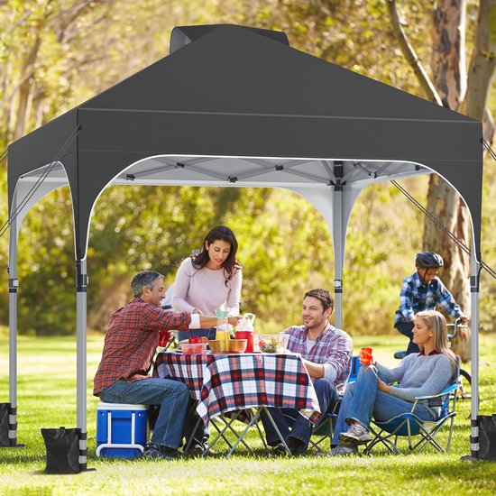 YITAHOME 2.5x2.5M Instant Pop Up - Tente De Camping Pliante Et Impermeable Noir 95482949