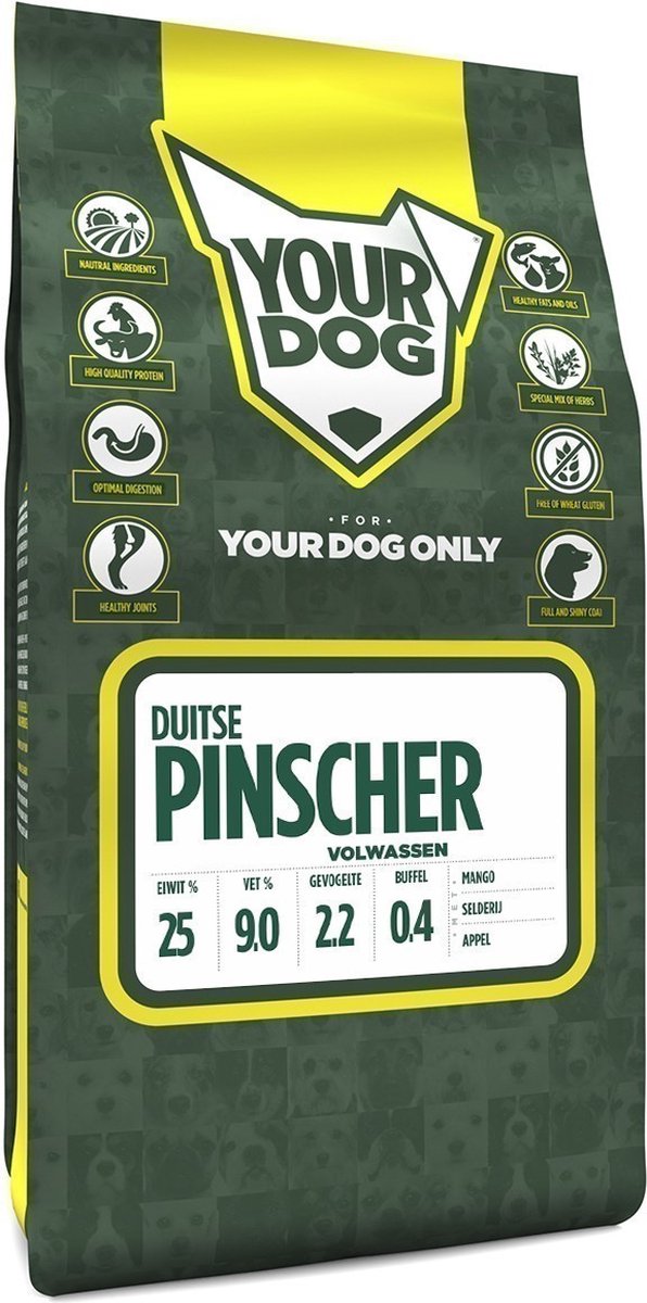 Yourdog Yourdog Duitse pinscher Rasspecifiek Adult Hondenvoer 6kg | Hondenbrokken