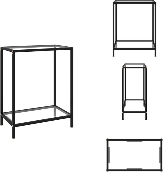 vidaXL Wandtafel 60x35x75 cm gehard glas wit | Leen Bakker vidaXL Wandtafel 60x35x75 cm gehard glas wit | Leen Bakker