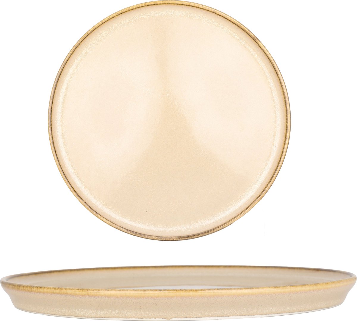 Bonna Dessertbord - Sand Hygge - Porselein - 22 cm - set van 6