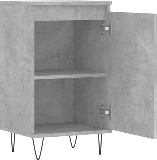 vidaXL Buffet - Commodes - Armoire - Armoire murale - Buffet 40x35x70 cm Bois d'ingénierie Béton Gris