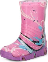 Ladeheid Kinder Regenlaarzen - Rubberen Anti-Slip Zool - PVC - LA-ZT-Szuwarek2020BW - Violett Muster-33 - 35/36