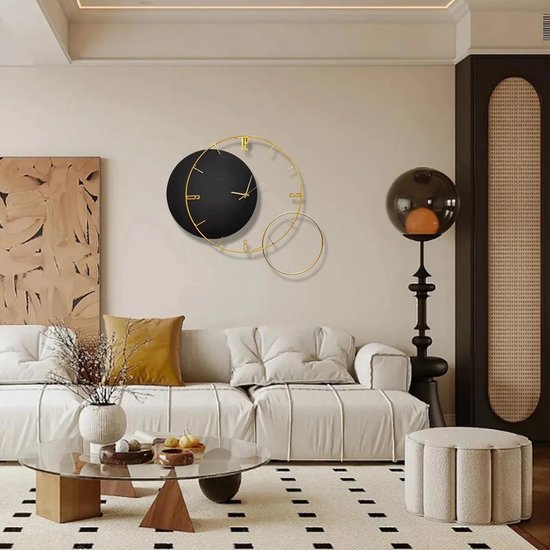 Decoratieve wandklokken 12 inch Starburst futuristische cirkel modern ontwerp stille wandklok voor woonkamer hyperruimte abstracte stralen decoratieve klok wandhorloge