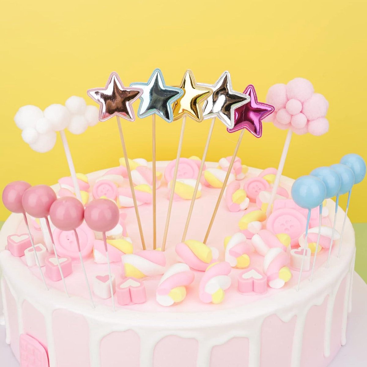 Taartdecoratie eenhoorn pony decoratie verjaardag pony taartdecoratie regenboog topper partij eenhoorn gastgeschenken verjaardag regenboog taartdecoratie meisjes