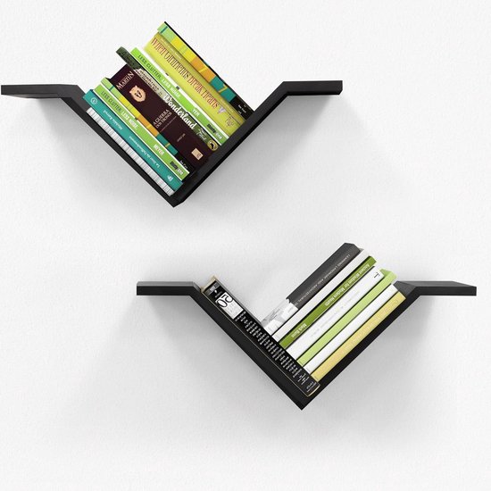 Yabound Zwevende planken, 5 etages, wandrek, zwevende planken, wandplanken, boekenkast, zwevende planken voor woonkamer, slaapkamer