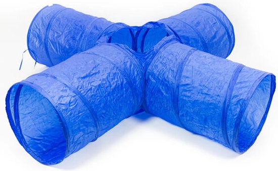 Foto: Procyon agility tunnel kruis blauw 175x45 cm 