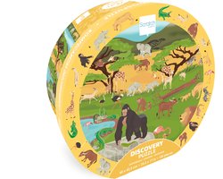 SCRATCH Discovery Puzzel - Savanne - 60X43,5Cm - 150 Stukjes - 6 Jaar