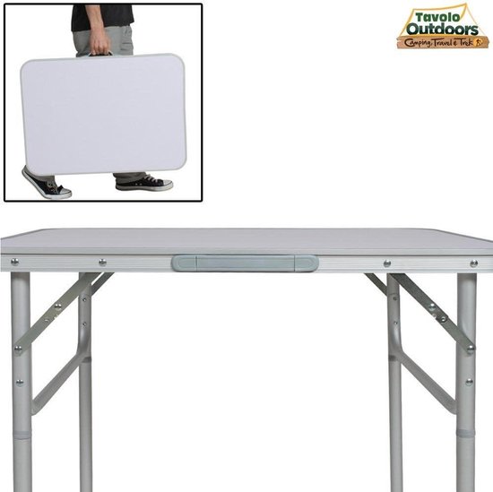 BAKAJI Table for Campervan, Camping, Picnic, Aluminium, Table Top
