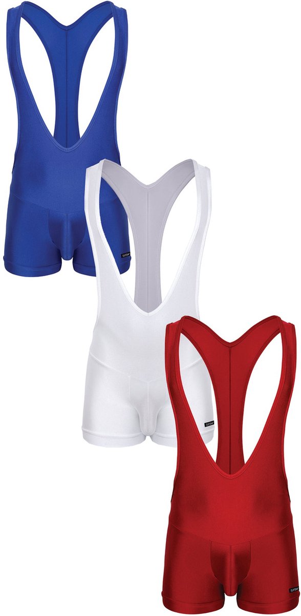 SUKREW Singlet Multipack 1x Sapphire + 1x White Shimmer + 1x Liberty Red - MAAT L