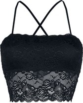 Forplay Laced Top Bandeau Dames Top - zwart - M