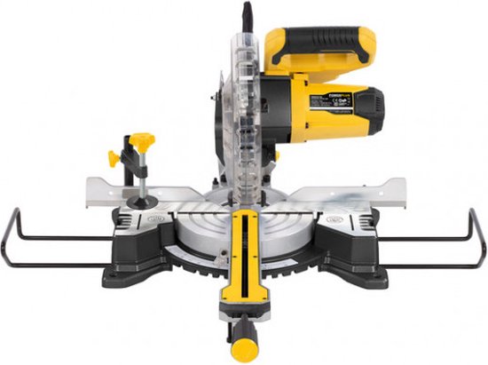 Powerplus elektrische verstekzaag POWX075710S - 1600W telescopische zaagmachine, Ø210mm - recht & verstek - laser - met 1 acc.