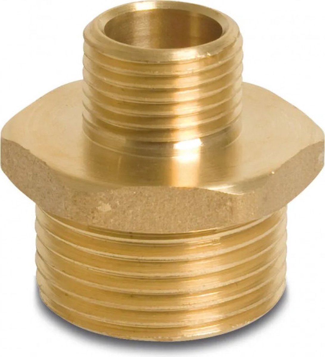 BOSTA Nr. 245 - Messing verloopnippel 3/4x1/2