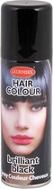 Haarspray of haarverf - kleur zwart - verkleed accessoires - 125 ml - volwassenen en kinderen - carnaval