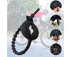 CHPN - AirTag houders - 2 stuks - Geschikt voor Apple AirTag. - Zwart - Siliconen - Houder voor aan je fiets, pols, jas of andere items - Universeel - 20CM lang
