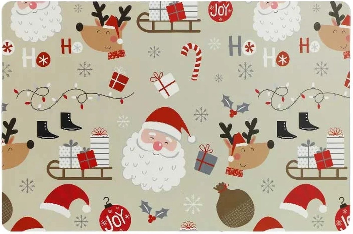 Unique Living - Placemats Present Sand - 43,5x28,5cm