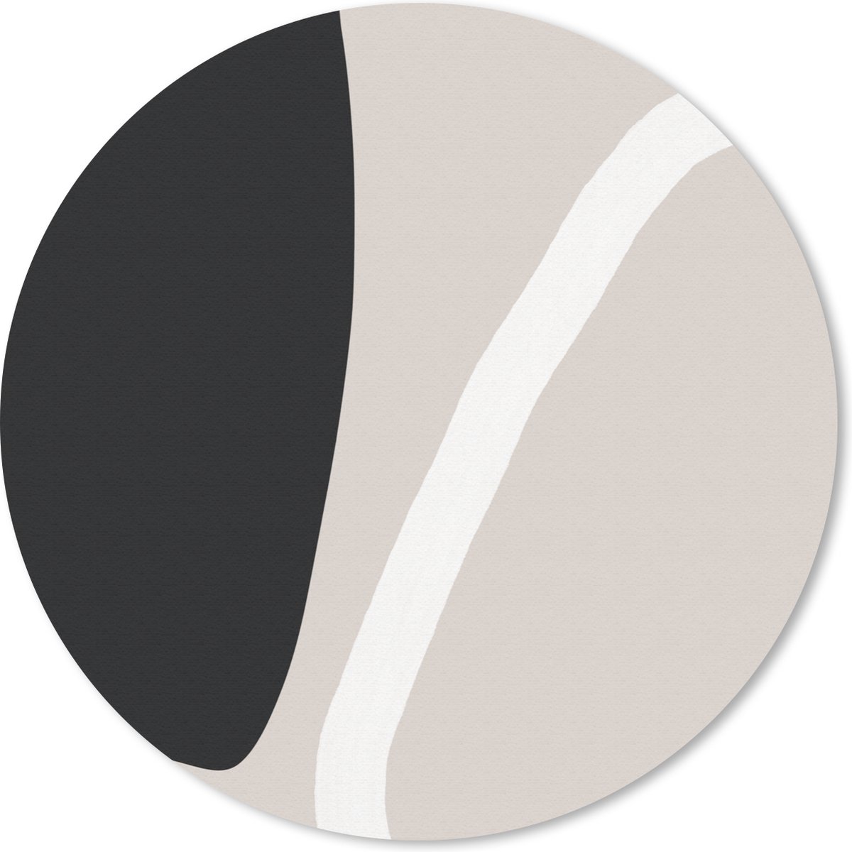 Muismat rond 40x40 cm - Mousepad Pastel - Minimalisme - Vormen - Ronde muismatten