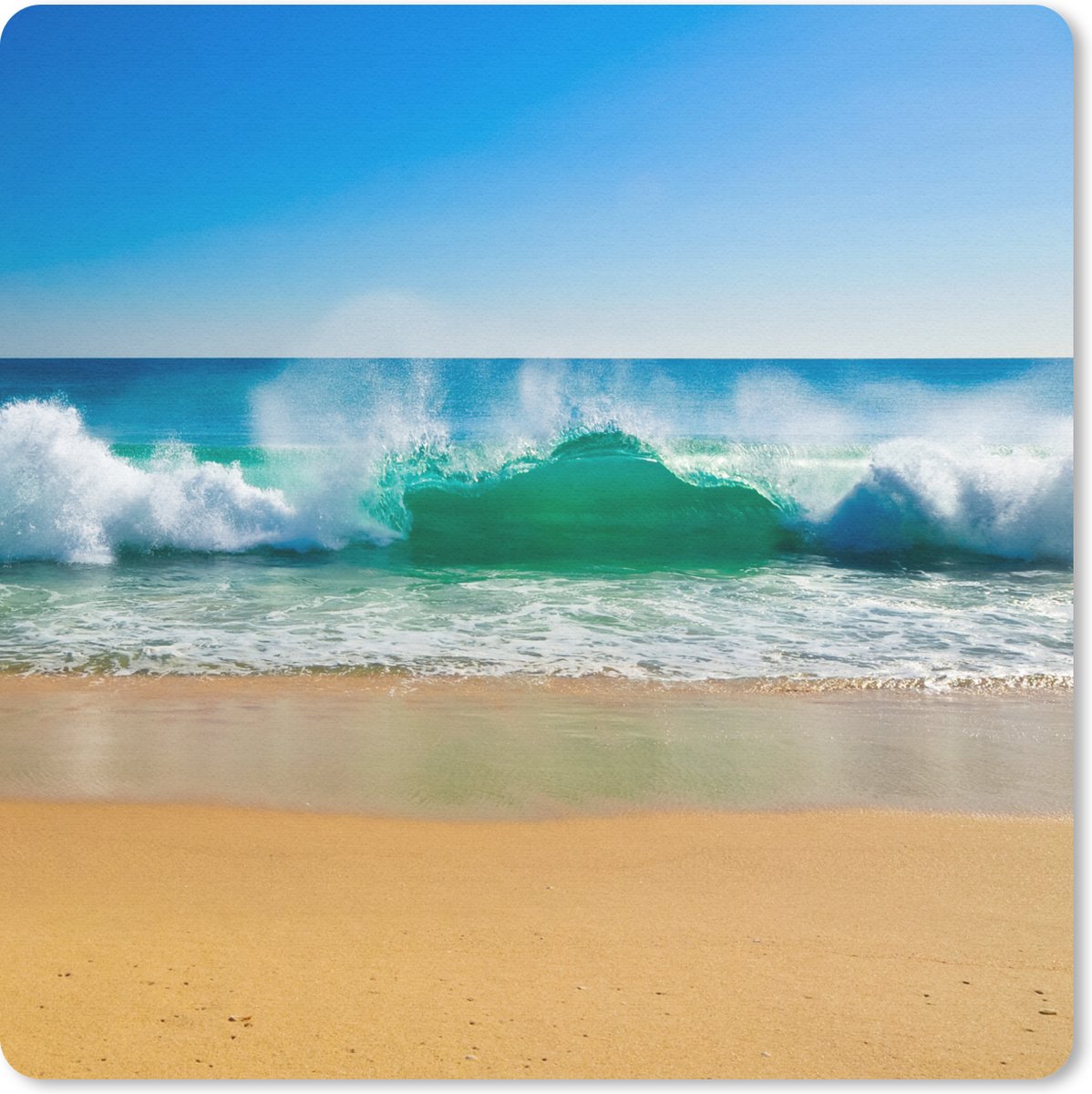 Muismat 20x20 cm - Mousepad Zee - Golf - Strand - Muismatten