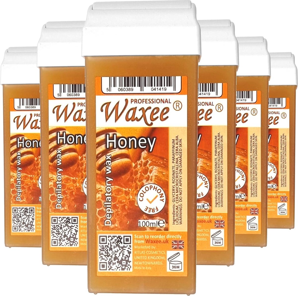 Roll on wax cartridge 100ml - Natuurlijke hars voor ontharing