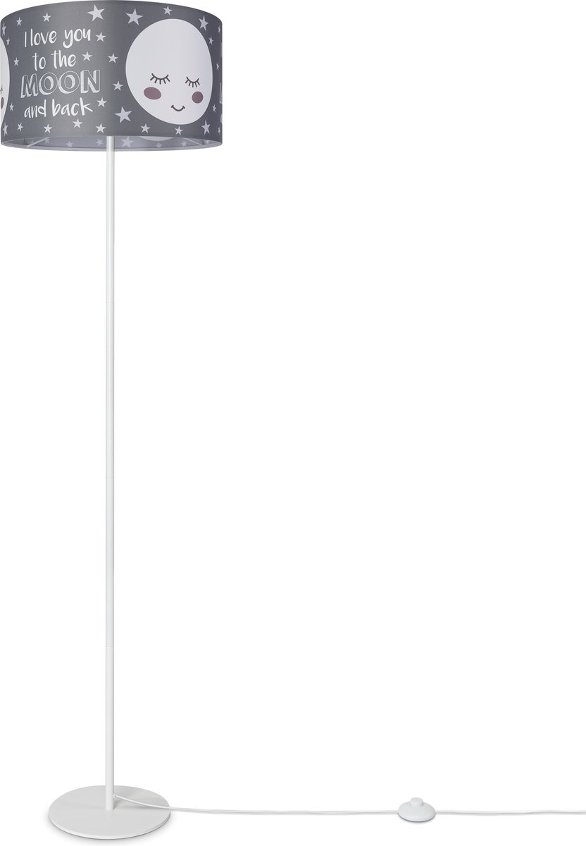 Paco HomeStaande Lamp Kinderlamp Kinderkamer Staande Lamp Lampenkap Sterren Maan